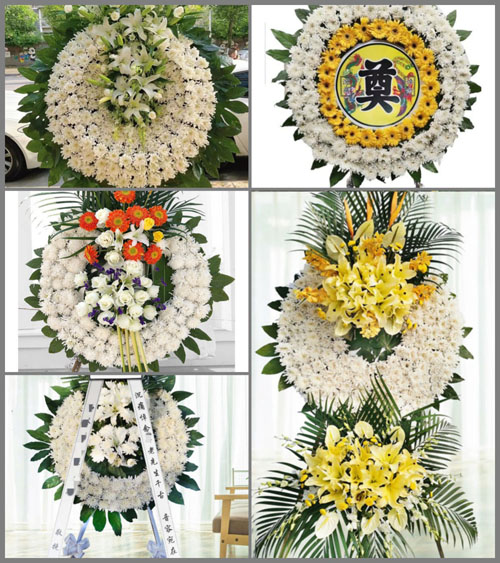 湖北荆门市京山县石龙镇联合村花圈速递